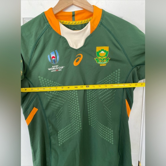 Asics SPRINGBOKS SOUTH AFRICA RUGBY WORLD CUP 2019 JERSEY Size L VGC - Picture 15 of 15